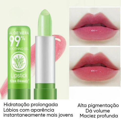 Batom One Hidratante De Aloe Vera Anti Envelhecimento Labial De Longa Duração