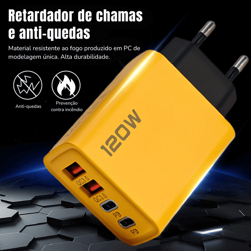 Carregador Celular Ultra Rápido - 120W