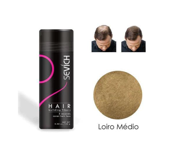 Pó Em Fibra De Queratina - Anti-Calvície - HairFiber Sevích™