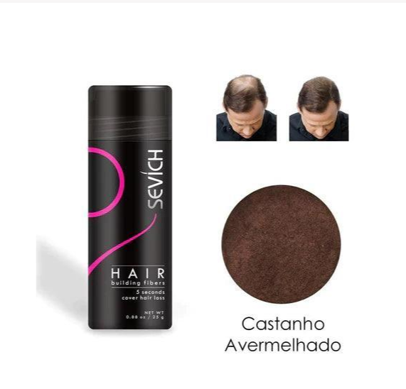 Pó Em Fibra De Queratina - Anti-Calvície - HairFiber Sevích™