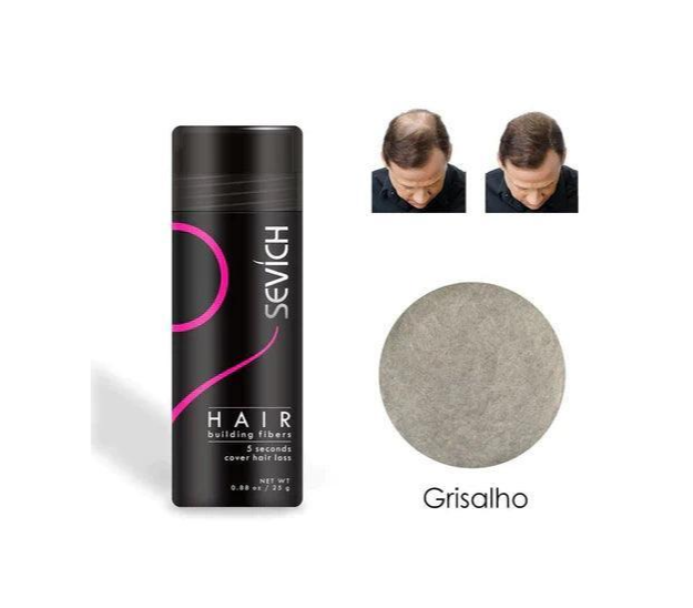 Pó Em Fibra De Queratina - Anti-Calvície - HairFiber Sevích™